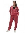 Agasalho Veludo Plush Calça Blusa De Frio Feminino Peluciado - Rosa Chiclete